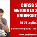 Corso sul metodo di studio universitario a Sommacampagna (Vr) – 20-21 Luglio